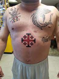 In fact, even the prince of wales in england way back in 1892 had a jerusalem cross tattoo, and this was done after he visited the holy land of jerusalem. The Original Jerusalem Cross Chicky Tattwo Tattoo Parlor Facebook