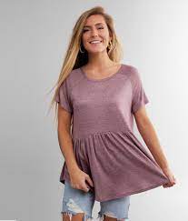 Daytrip Babydoll Top Women S Shirts Blouses In Red Buckle