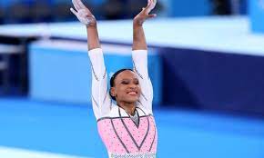 A paulista rebeca andrade, de 22 anos, venceu a prova do individual geral no pan de ginástica artística, disputado no rio de janeiro, e garantiu vaga para os jogos de tóquio. 9wdtejlrvv0i6m