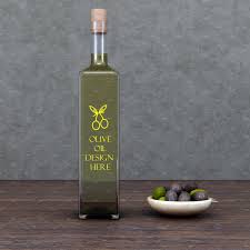 Minimalist Olive Oil Mockup Set Oils Olive Oil Label Design