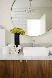 cush and nooks a touch of glamour round mirror bathroom bathroom inspiration modern bathroom design