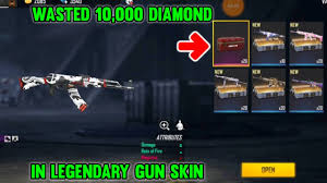 Garena free fire has been very popular with battle royale fans. 10 000 Diamond Wasted In Gun Skin Free Fire Tricks Tamil Youtube