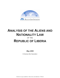 Pdf Analysis Of The Aliens And Nationality Law Of The Republic Of Liberia