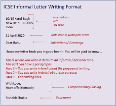 Informal letters do not require a certain pattern of writing and can be written in number of ways. Icse Formal Letter Format In 2021 Letter Writing Format Informal Letter Writing Formal Letter Writing