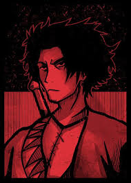 Mugen Samurai Champloo Metal Poster Print Fanfreak Displate In 2020 Samurai Champloo Samurai Poster Prints
