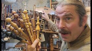 Heart of old chair leg maple wand turned