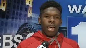 Wayne's Michael Foster, Troyon Smith, and Aaron Rehrer at media day  10/21/15