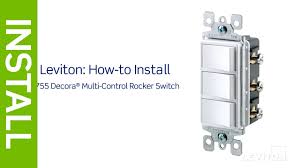 Toggle switches are for system states, and toggle buttons are for contextual ones. Leviton Presents How To Install A Decora Combination Device With Three Single Pole Switches Youtube