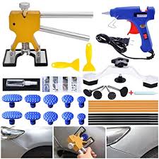 Nevertheless, you cannot prevent your car from getting dents and dings as long as it's in use.so you need to know how to use a dent puller. Buy Ltgaba Auto Paintless Dent Repair Kit 32pcs Golden Car Dent Puller With Bridge Dent Puller For Car Hail Damage And Door Dings Repair Online In Kazakhstan B08yypbrms