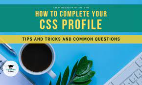 How To Complete Your Css Profile: Tips And Tricks And Common Questions -  The Scholarship System
