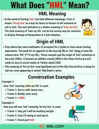 Hml Meaning What Does Hml Mean And Stand For 7esl Slang Words Meant To Be Text Abbreviations