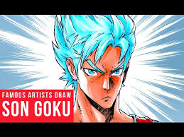 Collection of drawing ideas, how to draw tutorials. Famous Manga Artists Son Goku Drawings Youtube