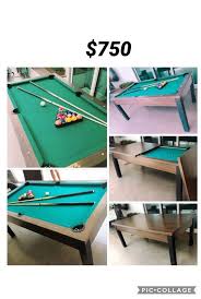 Many rooms are simply not large enough to hold both items and still have any room for walking. Pool Table Convert To Dining Table Furniture Tables Chairs On Carousell