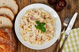 Tagliatelles Aux Lardons Et Creme De Camembert Recette Tagliatelles Carbonara Alimentation