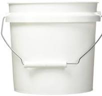 Leaktite 744456 1-Gallon White Plastic Pail Paint Pail/Container