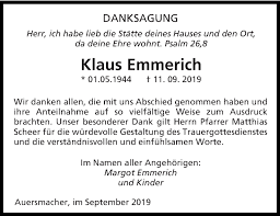 The document has moved here. Traueranzeigen Von Klaus Emmerich Saarbruecker Zeitung Trauer De