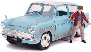 Anglia (german and low german: Jada Ja31127 1 24 1959 Ford Anglia Mit Harry Potter Figur Rostig Blau Amazon De Spielzeug
