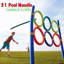 31 Cool Games And Crafts Using Pool Noodles Fun Games Backyard Games Games For Kids