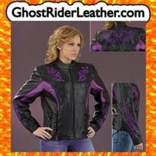 Black And Purple Motorcycle Jacket Choose From Purple Design Or Pink Design On Black Leather Ladies Leather Motorcycle Ja Leather Jackets Women Motorcycle Jacket Women Black Motorcycle Jacket