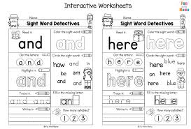 Cat box dot den run pin first grade vocabulary worksheet. Pre K Sight Words Worksheets Fun With Mama
