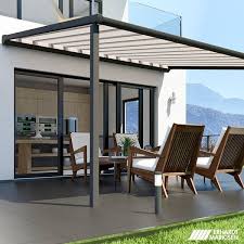 Die Pergolamarkise Bietet Optimalen Sonnenschutz Patio Awning Pergola Outdoor Decor