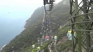 The ride, on the island of lantau, carries tourists almost 6km (3.5 miles) to the giant bronze tian tan buddha. Cable Car Ocean Park Hong Kong Whole Journey Youtube