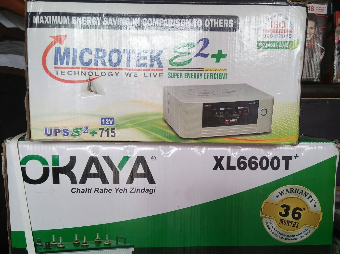 Okaya Battery and Microtek Home UPS product image