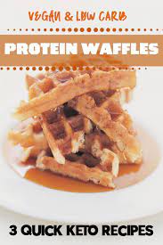 Vegan Protein Waffles 3 Low Carb Quick And Yummy Recipes Recipe Recipes Interesting Food Recipes Easy Food To Make