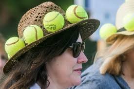 Tennis Fans Deborah Cody Left Annette Editorial Stock Photo
