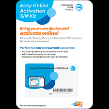 You will then be asked to enter the information from step 2. At T Easy Online Activation Sim Kit Postpaid White From At T