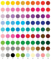 Colour Chart Pinnacle Invitations