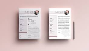 Learn how to write graphic designer cover letters, an important part of the job application process for graphic design positions. Flower Resume And Cover Letter Template By Ellen Nguyen Thehungryjpeg Com