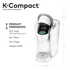 Keurig ® starter kit free coffee maker: Keurig K Compact Single Serve K Cup Pod Coffee Maker White Walmart Com Walmart Com