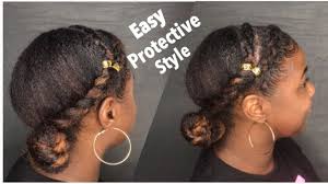 Many women choose not to experiment with protective styles for short. Easy Protective Style For Natural Hair Without Weave Youtube