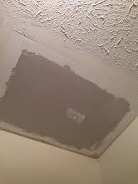 Another popular texture is popcorn. Our South House Half Bath Finished Popcorn Ceiling Repair Repair Ceilings Ceiling Texture