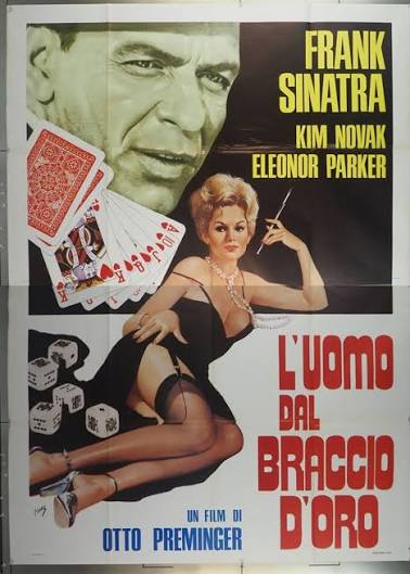 Original Man With The Golden Arm, The (1955) movie poster in C8 condition  for $300.00