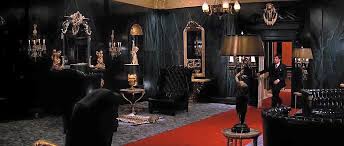 Scarface Mansion Hollywood Regency Decor Interior Windows Office Interiors