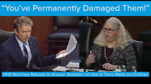 Rachel levine, biden's first transgender cabinet nominee pick over puberty suppression for minors during a confirmation hearing. Rand Paul Grills Hhs Nominee Rachel Levine On Transgender Medicine And Kids Cbn News Youtube