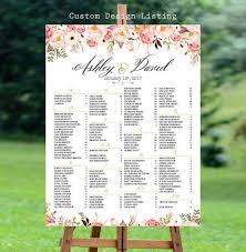 Wedding Seating Chart Template Wedding Seating Chart Poster