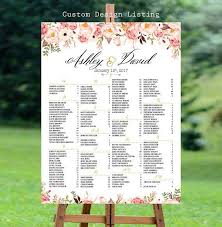 wedding seating chart template wedding seating chart poster