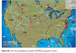 on sigwx significant weather charts what does mean