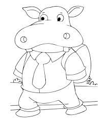 10 Cute Free Printable Hippo Coloring Pages For Toddlers