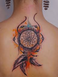 Dream catcher tattoo design in color. 70 Meaningful Dreamcatcher Tattoos Ideas