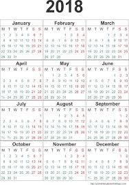 Calendar 2018 Template 12 Months Page Weekly Calendar Template Print Calendar Calendar Template