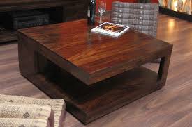Ein großer quadratischer couchtisch mit ebenso großzügiger ablagefläche verspricht eine schöne und gemütliche atmosphäre. Couchtisch Quadratisch Walnuss Holz Massiv Sheesham 90x90x40