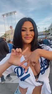 Customized my Dodgers jersey for the ‘Dodger Girl’ Music Video! ⚾️💙💘✨  #Dodgers #DodgerGirl #DodgerStadium #ChavezRavine #MLB #Baseball
