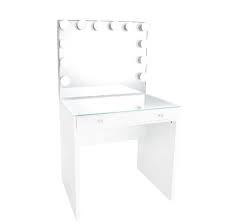 It once and for all solve the problems associated with the storage of clean female magic of things and makes it possible to comfortably creative with their appearance. Slaystation Clear Top Mini Vanity Table Glow Plus Mirror Bundle