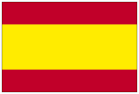 The yellow stripe in the middle of the flag is twice the size of the red stripes. Spaniens Flag Teetime