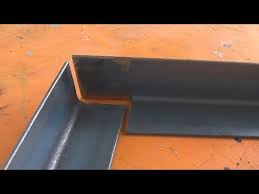 Many different angle iron profiles are readily available to suit the desired look and function; Joining Angle Iron At 90 Degrees Using An Easy Cope Joint Preparation For Welding Youtube