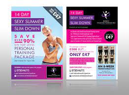 Personal Training Leaflet Design Print Health Fitness Gym Trainer Flyer Ideas Fitness Tips Leaflet Personal Training